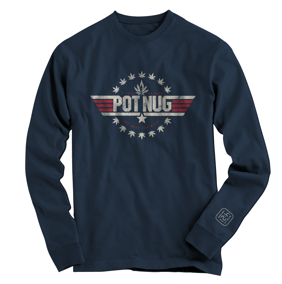 Maverick Navy Long- Sleeve