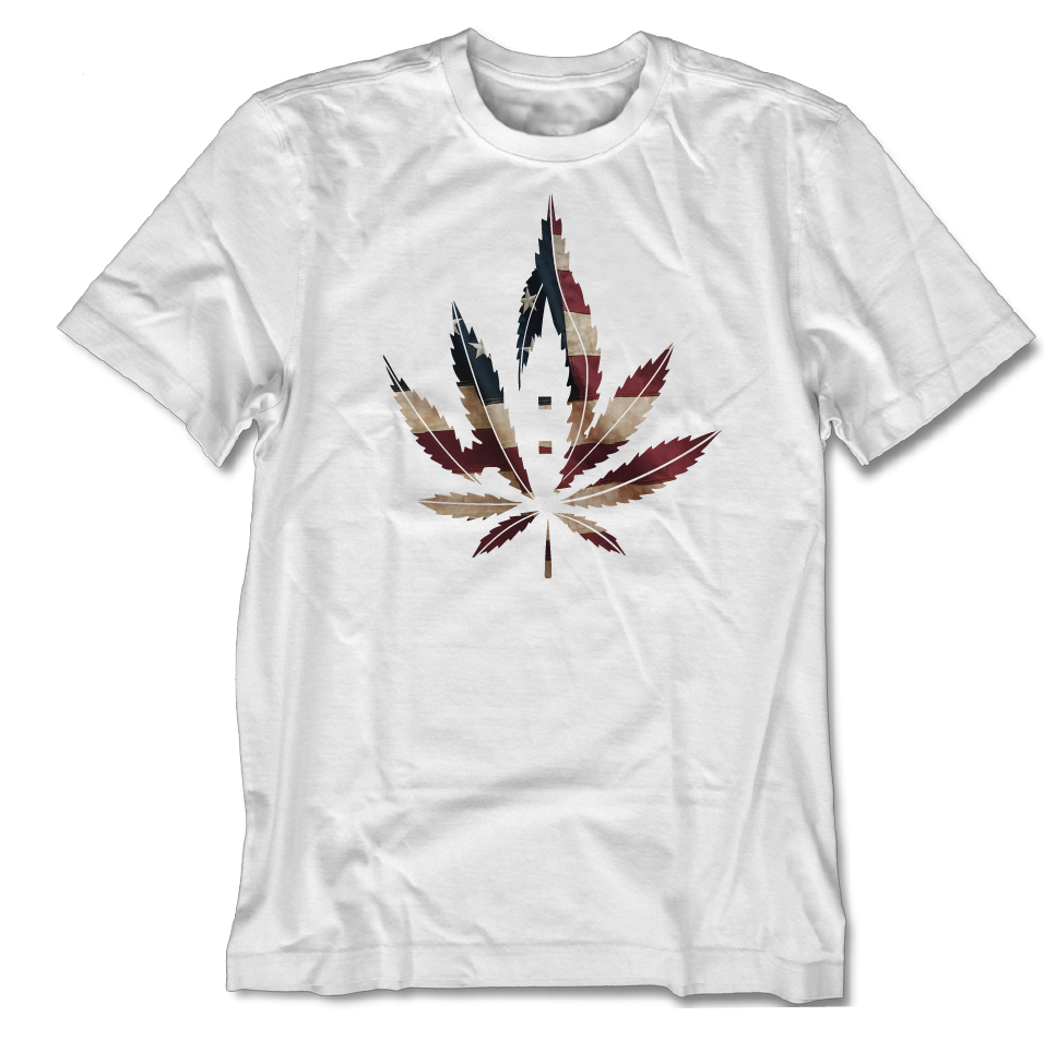 Potriotic White Tee