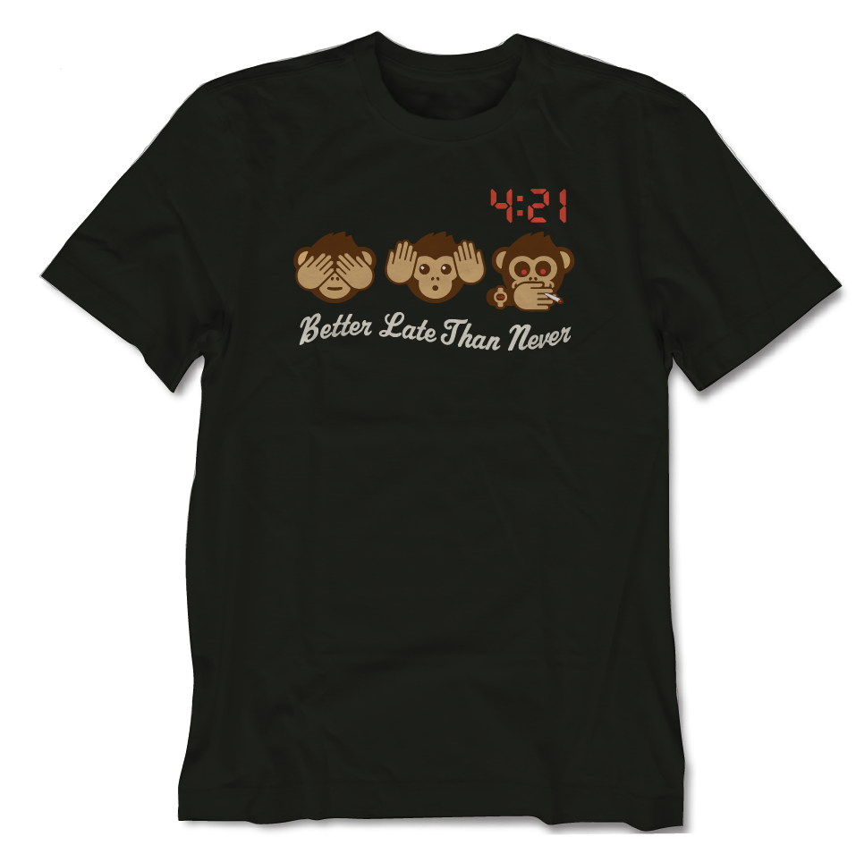 Wise Monkeys Black Tee